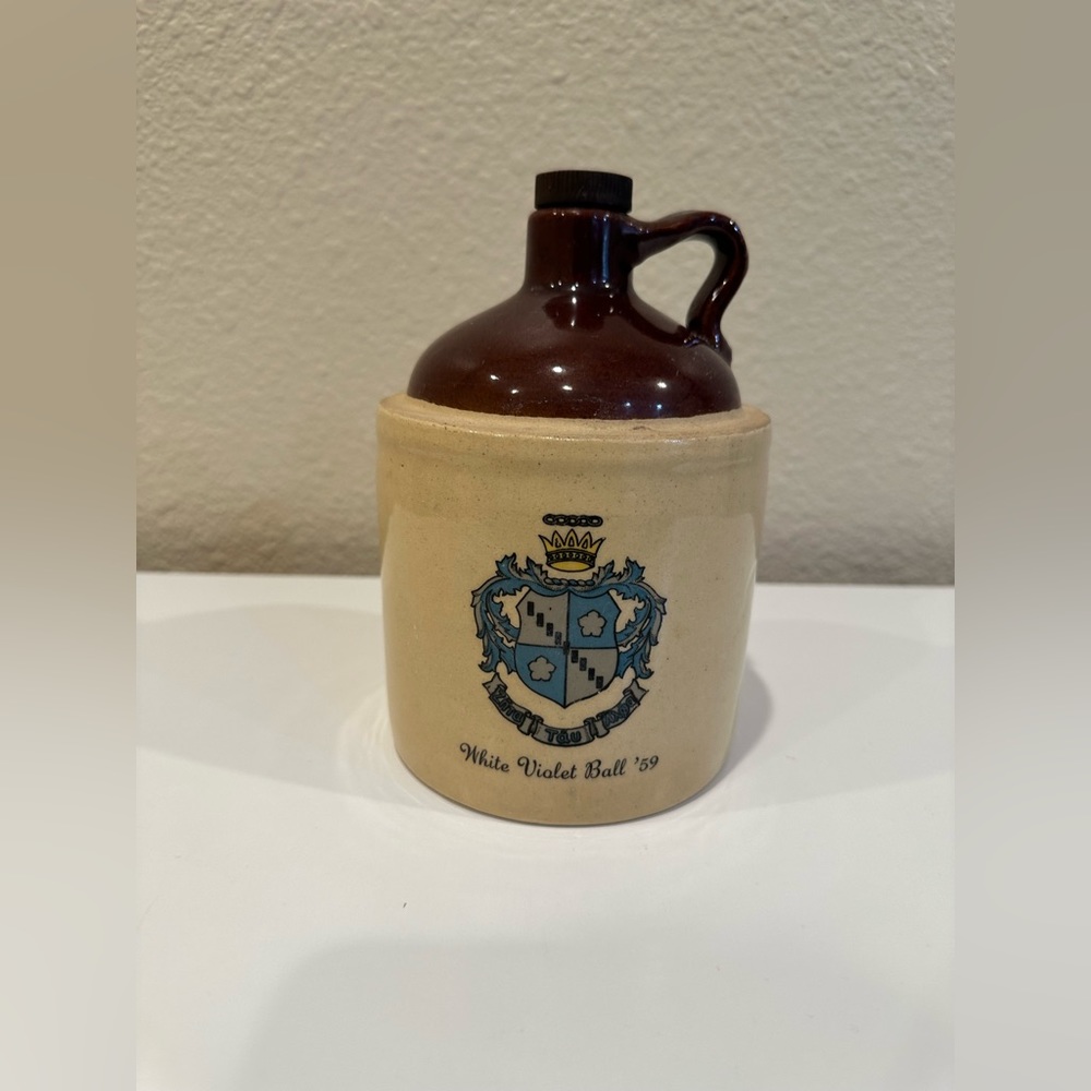 Vintage Burr Patterson Auld Fraternity Whiskey Jug 1959